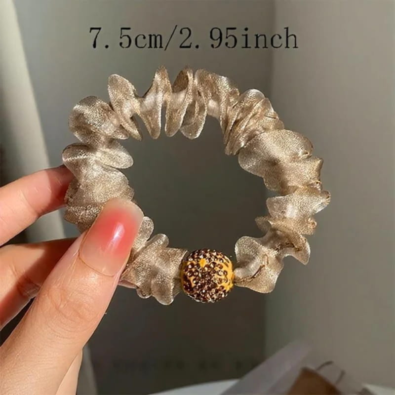 📢📢BUY 1 GET 1 FREE !🌸Hot Sale 50% OFF💖Elegant Rhinestone Mesh Hair Ties
