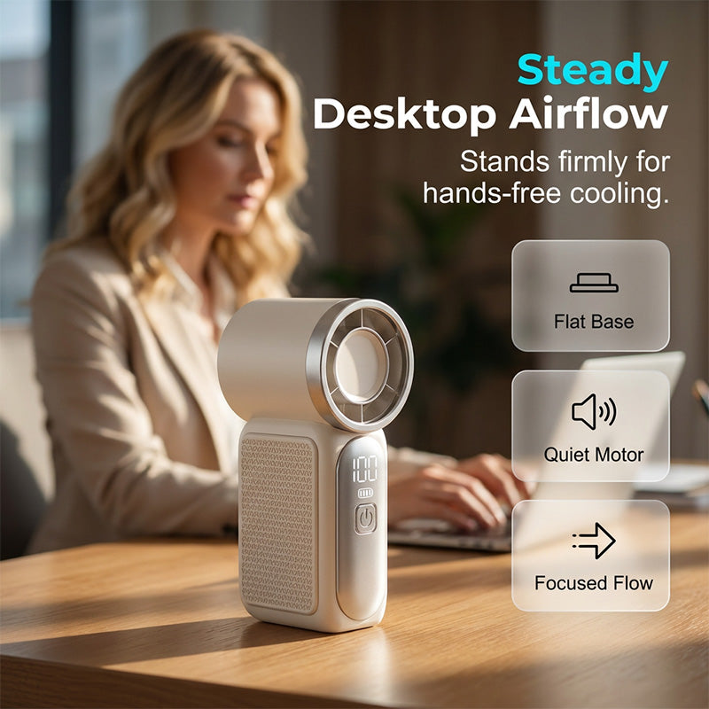 Portable Long-Lasting Handheld High-Speed Small Fan