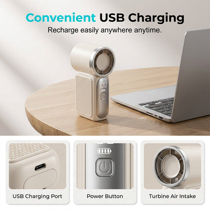 Portable Long-Lasting Handheld High-Speed Small Fan
