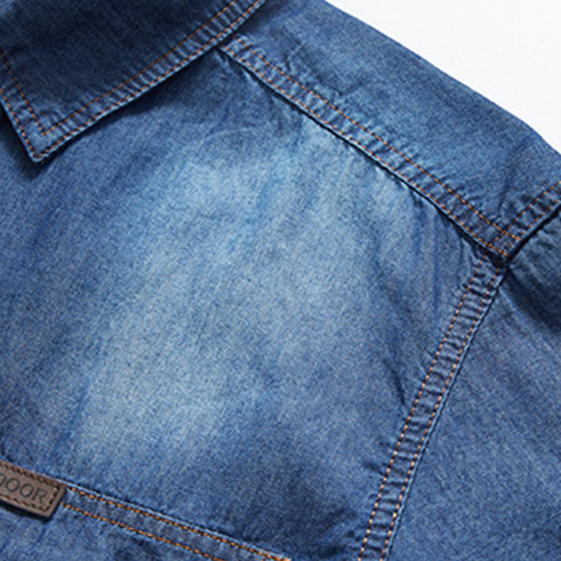 🎉 2026 Sale — Over 30,000 Sold! 💞 Men’s Washed Denim Shirt – Rugged Charm, Effortless Cool 💙