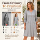 A Lovely V-Neck Ribbed Knit Dress with a Flattering A-Line Shape and Just the Right Touch of Elegance