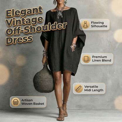 🔥 SUMMER SALE –50% OFF! 👗 Women's Oversized Batwing-Sleeve Dress – Comfortable Fit & Breezy Summer Style | While Stocks Last