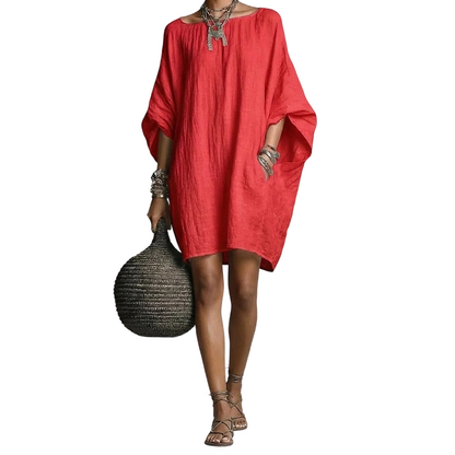 🔥 SUMMER SALE –50% OFF! 👗 Women's Oversized Batwing-Sleeve Dress – Comfortable Fit & Breezy Summer Style | While Stocks Last