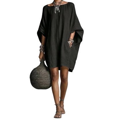 🔥 SUMMER SALE –50% OFF! 👗 Women's Oversized Batwing-Sleeve Dress – Comfortable Fit & Breezy Summer Style | While Stocks Last