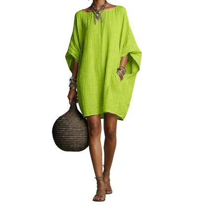 🔥 SUMMER SALE –50% OFF! 👗 Women's Oversized Batwing-Sleeve Dress – Comfortable Fit & Breezy Summer Style | While Stocks Last