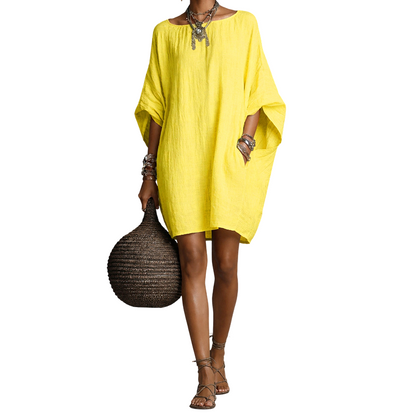 🔥 SUMMER SALE –50% OFF! 👗 Women's Oversized Batwing-Sleeve Dress – Comfortable Fit & Breezy Summer Style | While Stocks Last