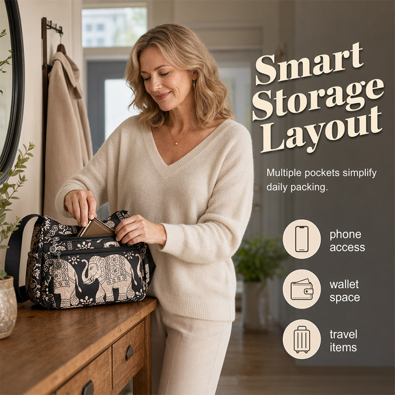 🔥 2026 Fresh Drops | Flat 50% OFF Today! 💸👜Women's Elegant Nylon Travel Messenger Bag – Large Capacity, Lightweight & Stylish.