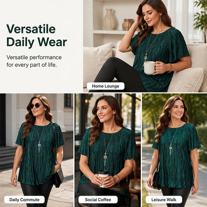 📢📢Hot Sale 50% OFF 👗Plus Size Flattering Pleated Top