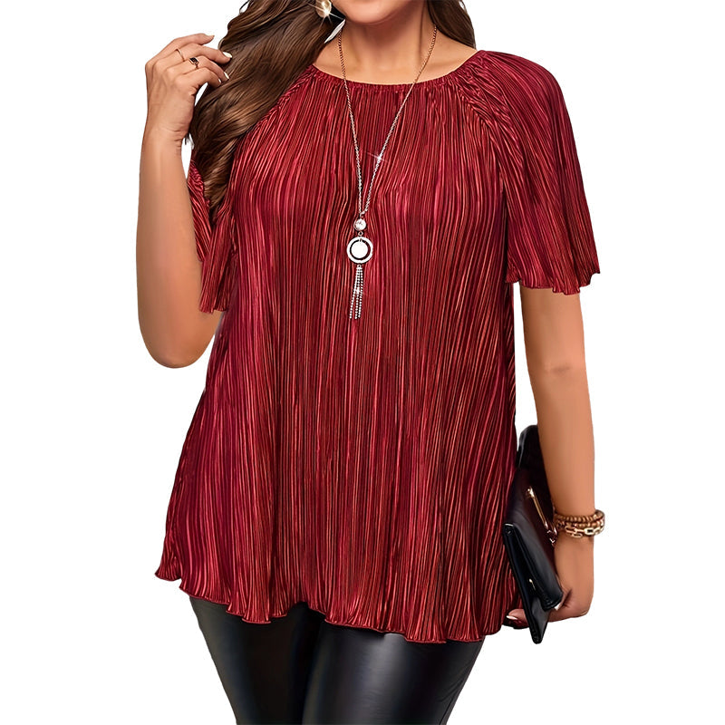 📢📢Hot Sale 50% OFF 👗Plus Size Flattering Pleated Top