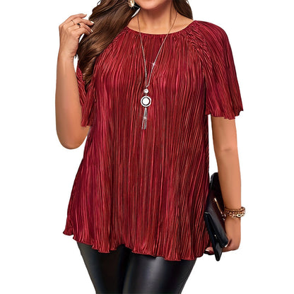📢📢Hot Sale 50% OFF 👗Plus Size Flattering Pleated Top