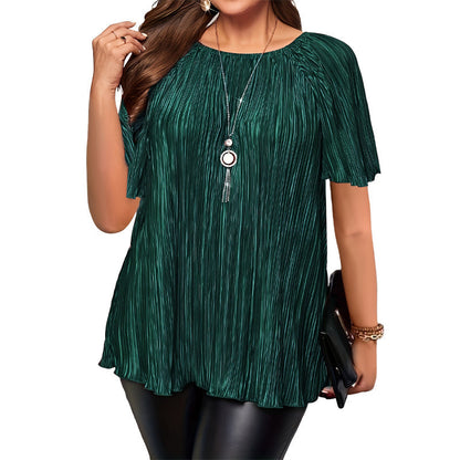 📢📢Hot Sale 50% OFF 👗Plus Size Flattering Pleated Top