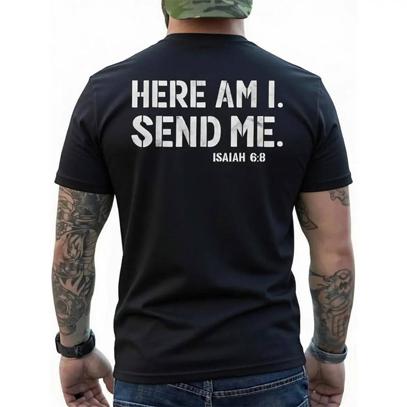👕 50% OFF! 😄 Men's Slogan-Print T-Shirt – Casual crew neck, soft cotton & stylish slogan – Perfect for everyday wear & leisure ✨