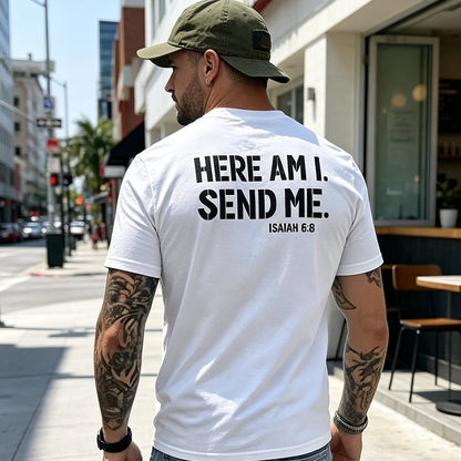 👕 50% OFF! 😄 Men's Slogan-Print T-Shirt – Casual crew neck, soft cotton & stylish slogan – Perfect for everyday wear & leisure ✨
