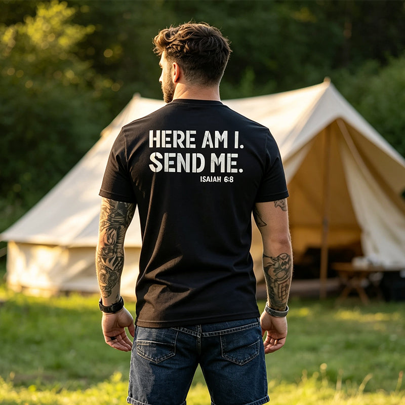 👕 50% OFF! 😄 Men's Slogan-Print T-Shirt – Casual crew neck, soft cotton & stylish slogan – Perfect for everyday wear & leisure ✨