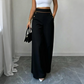 ⌛Limited-Time 50% Off🛍️Women's High-Waisted, Highly Stretchy Wide-Leg Pants with Contrast-Color Piping