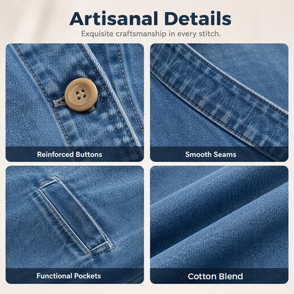 ⏰️Limitied-TTime Special !!🌸Women's Casual Collarless Button Cardigan Jacket