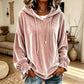 Bestseller🏆👚 Velvet Hooded Pullover – Luxe Texture & All-Day Comfort for Every Look