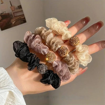 ⏳Time-Limited Special⏰ Elegant Rhinestone Mesh Hair Ties