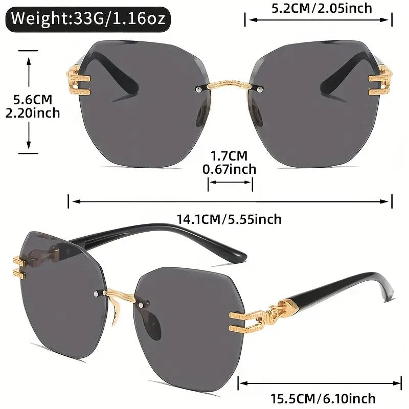 🥳2026 HOT SALE🥳💞50K+ SOLD!  Statement Rimless Sunglasses