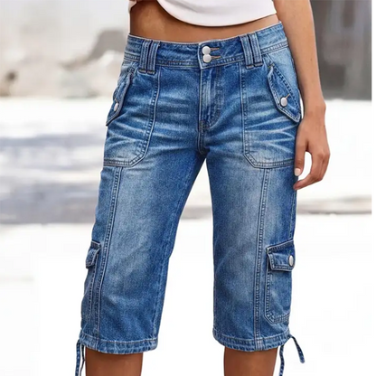 💖LAST DAY SALE FREE SHIPPING !!💖✨ Women's Straight Leg Capri Jeans