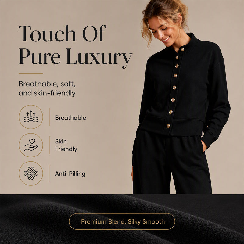 🌸Hot Sale 50% OFF & FREE SHIPPING✈️💖Women's Button-Down Cardigan & Wide-Leg Pants Set