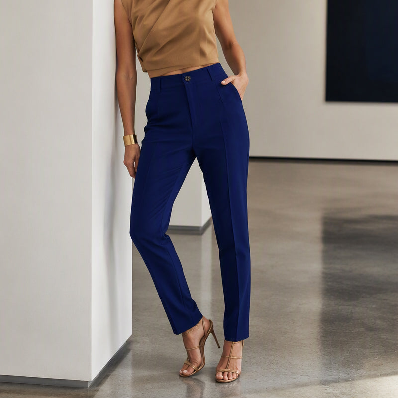 ⌛Limited-time offer-Women's High Waisted Cropped Suit Pants