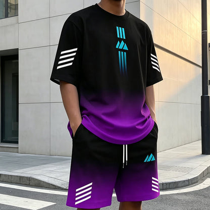 🎁2026 New Arrivals Free Shipping💥Men's Summer T-Shirt & Shorts Two-Piece Set