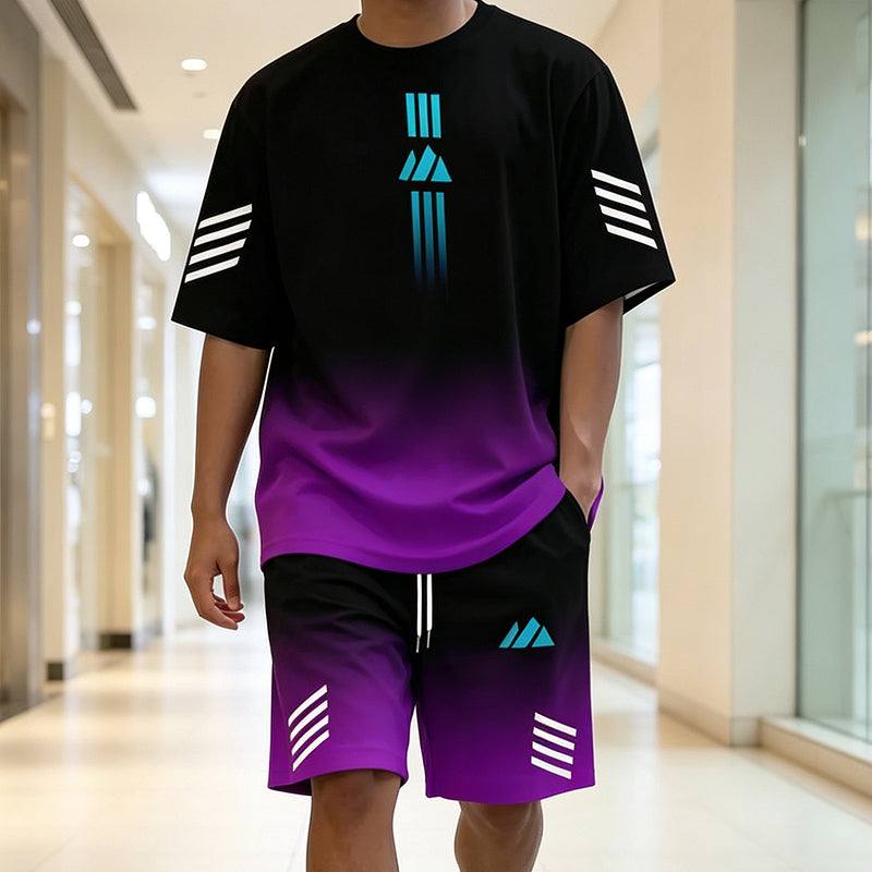 🎁2026 New Arrivals Free Shipping💥Men's Summer T-Shirt & Shorts Two-Piece Set
