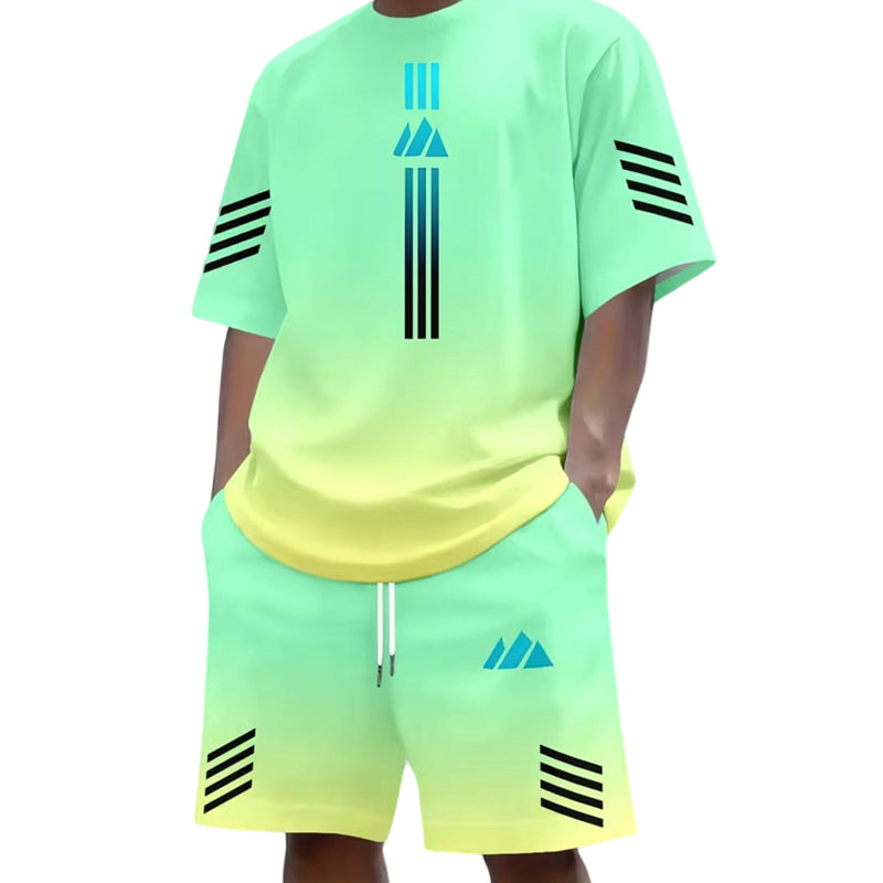 🎁2026 New Arrivals Free Shipping💥Men's Summer T-Shirt & Shorts Two-Piece Set
