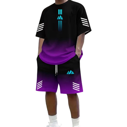 🎁2026 New Arrivals Free Shipping💥Men's Summer T-Shirt & Shorts Two-Piece Set