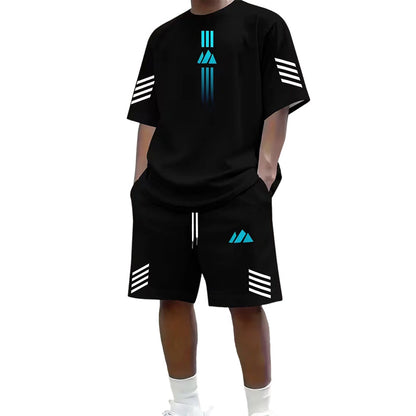 🎁2026 New Arrivals Free Shipping💥Men's Summer T-Shirt & Shorts Two-Piece Set
