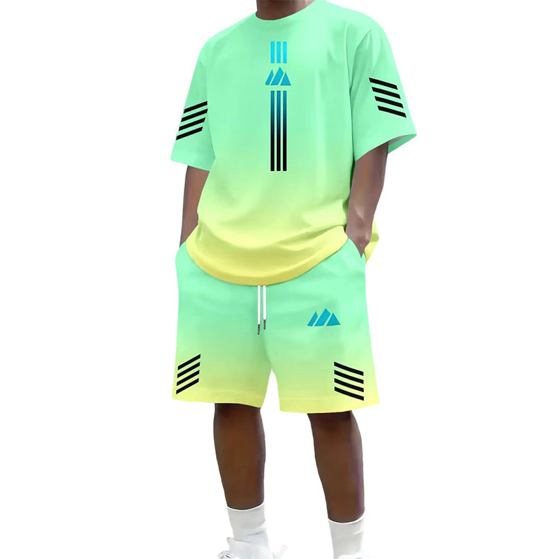 🎁2026 New Arrivals Free Shipping💥Men's Summer T-Shirt & Shorts Two-Piece Set