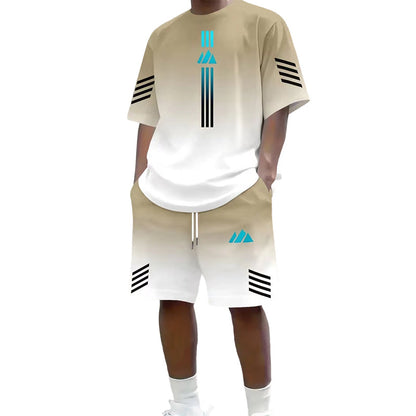 🎁2026 New Arrivals Free Shipping💥Men's Summer T-Shirt & Shorts Two-Piece Set