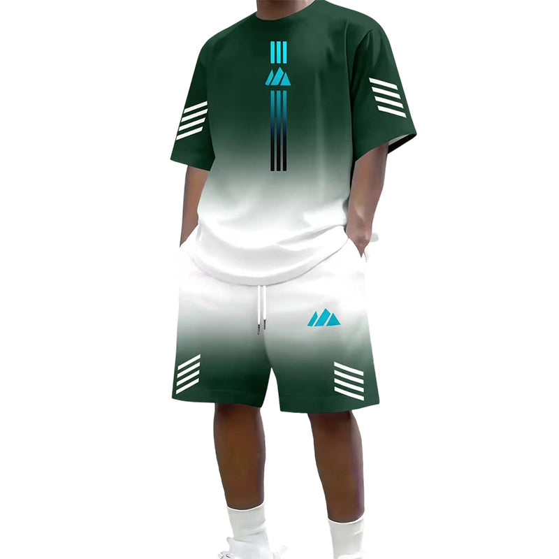 🎁2026 New Arrivals Free Shipping💥Men's Summer T-Shirt & Shorts Two-Piece Set