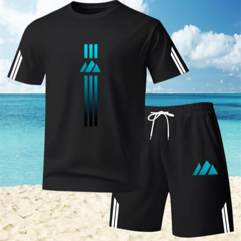 🎁2026 New Arrivals Free Shipping💥Men's Summer T-Shirt & Shorts Two-Piece Set