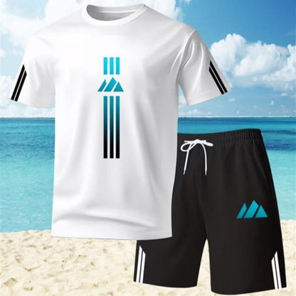 🎁2026 New Arrivals Free Shipping💥Men's Summer T-Shirt & Shorts Two-Piece Set