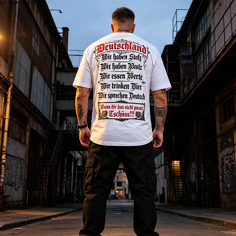 🎁2026 New Arrivals💥Deutschland Heritage Printed Short Sleeve Crew Neck T-Shirt for Men