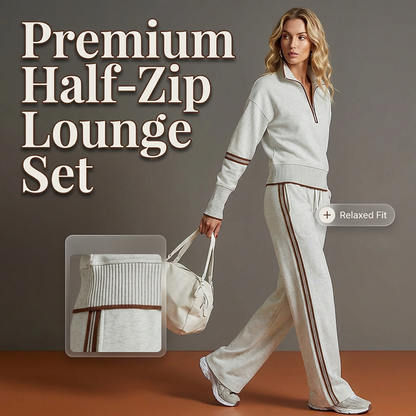 🎁New Arrivals 50% OFF & FREE SHIPPING💥Women's Half-Zip Tracksuit Set