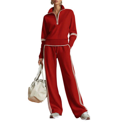 🎁New Arrivals 50% OFF & FREE SHIPPING💥Women's Half-Zip Tracksuit Set