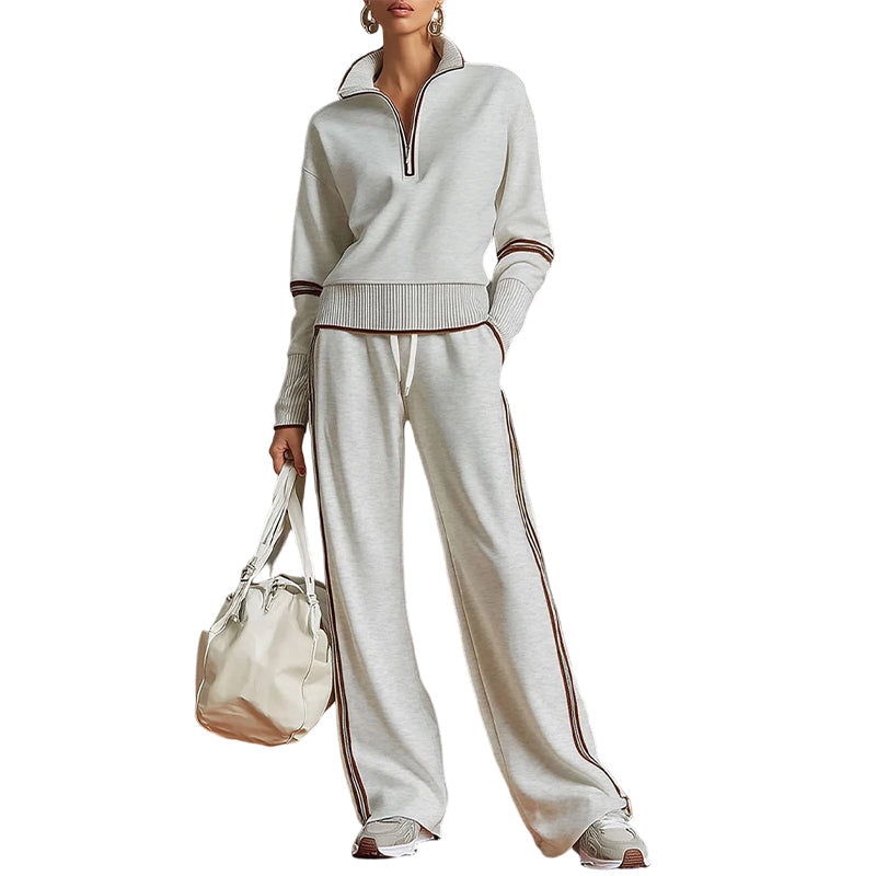 🎁New Arrivals 50% OFF & FREE SHIPPING💥Women's Half-Zip Tracksuit Set