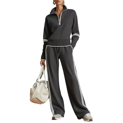 🎁New Arrivals 50% OFF & FREE SHIPPING💥Women's Half-Zip Tracksuit Set