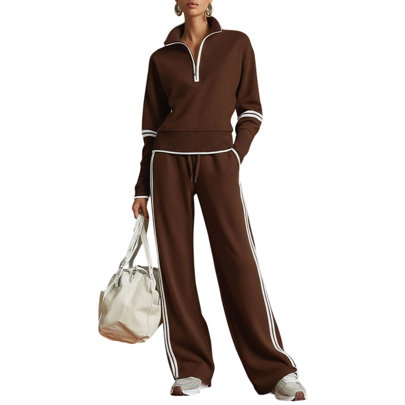 🎁New Arrivals 50% OFF & FREE SHIPPING💥Women's Half-Zip Tracksuit Set