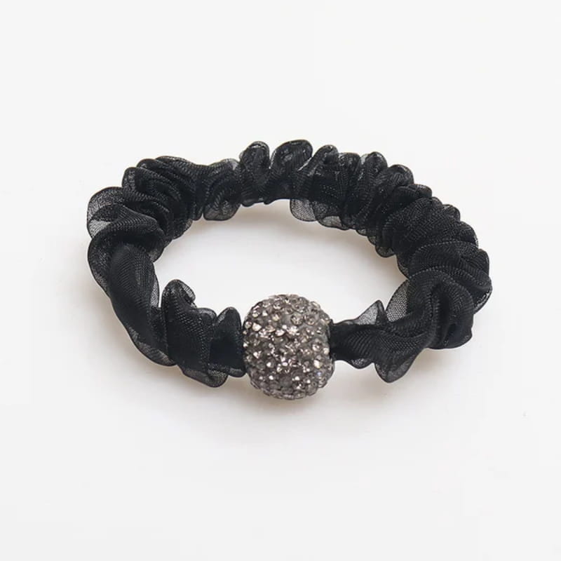 🔥🎁 New Arrival: Elegant Rhinestone Mesh Hair Ties