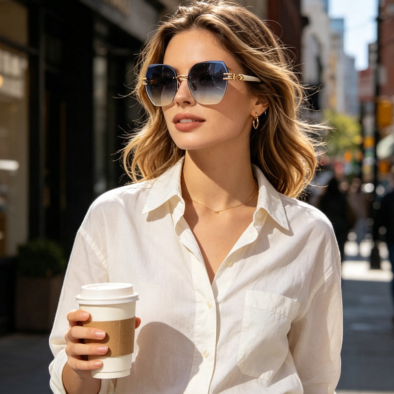 🥳2026 HOT SALE🥳💞Statement Rimless Sunglasses