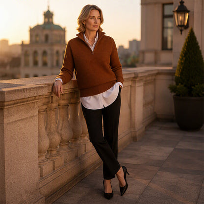 🔥2026 Bestseller 🔥50K+ SOLD!👕Women's Quarter Zip Pullover Sweater