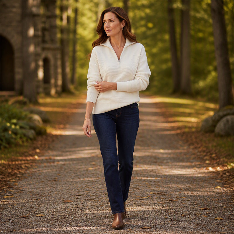 🔥2026 Bestseller 🔥50K+ SOLD!👕Women's Quarter Zip Pullover Sweater