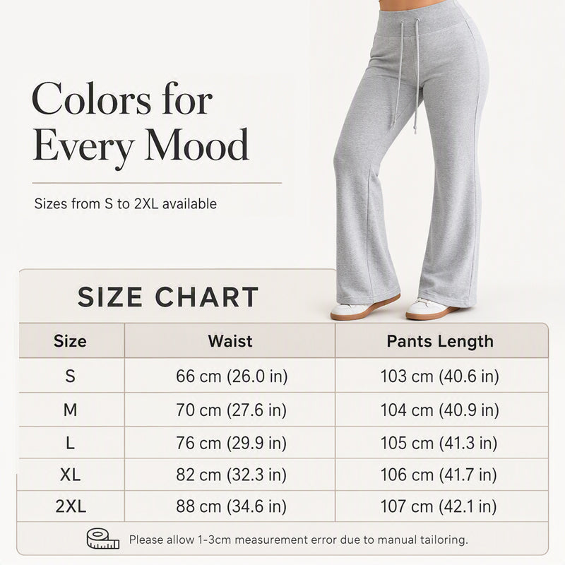 ☀️👖New Arrivals - High-Rise Flared Trousers – Flowing Drape & Versatile Style for Any Casual Occasion