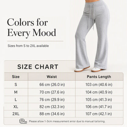 ☀️👖New Arrivals - High-Rise Flared Trousers – Flowing Drape & Versatile Style for Any Casual Occasion