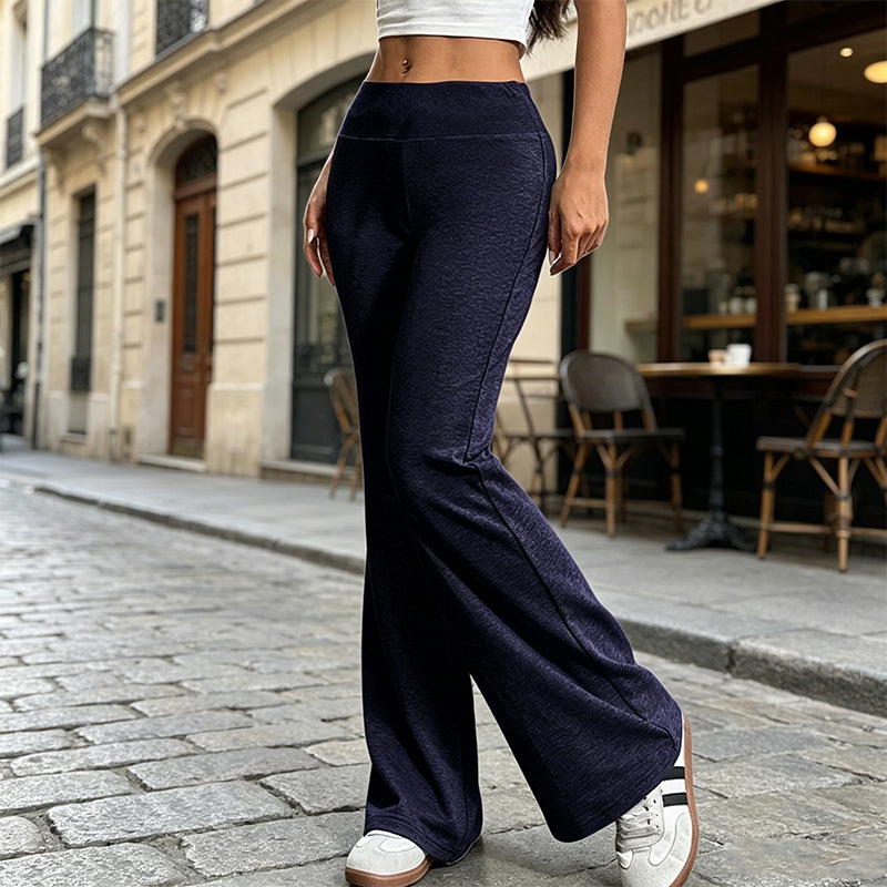 ☀️👖New Arrivals - High-Rise Flared Trousers – Flowing Drape & Versatile Style for Any Casual Occasion