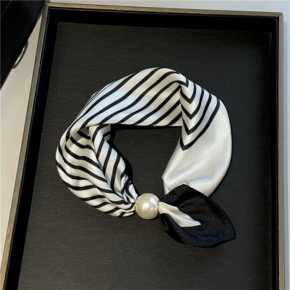 📢📢LIMITED-TIME 50% OFF!!🌸No-Tie Magnetic Pearl Clasp Soft Scarf💟Everyday Versatile Pieces